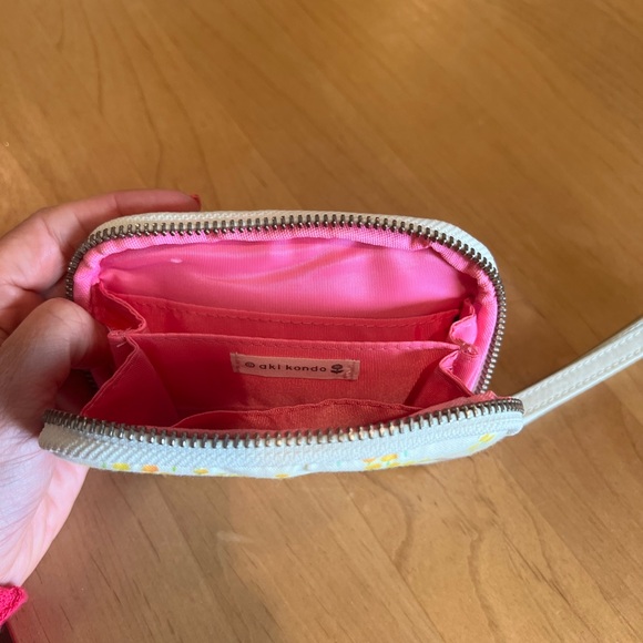 Hobonichi pocket desk drawer- Yellow White and Pink Wristlet - Picture 4 of 4